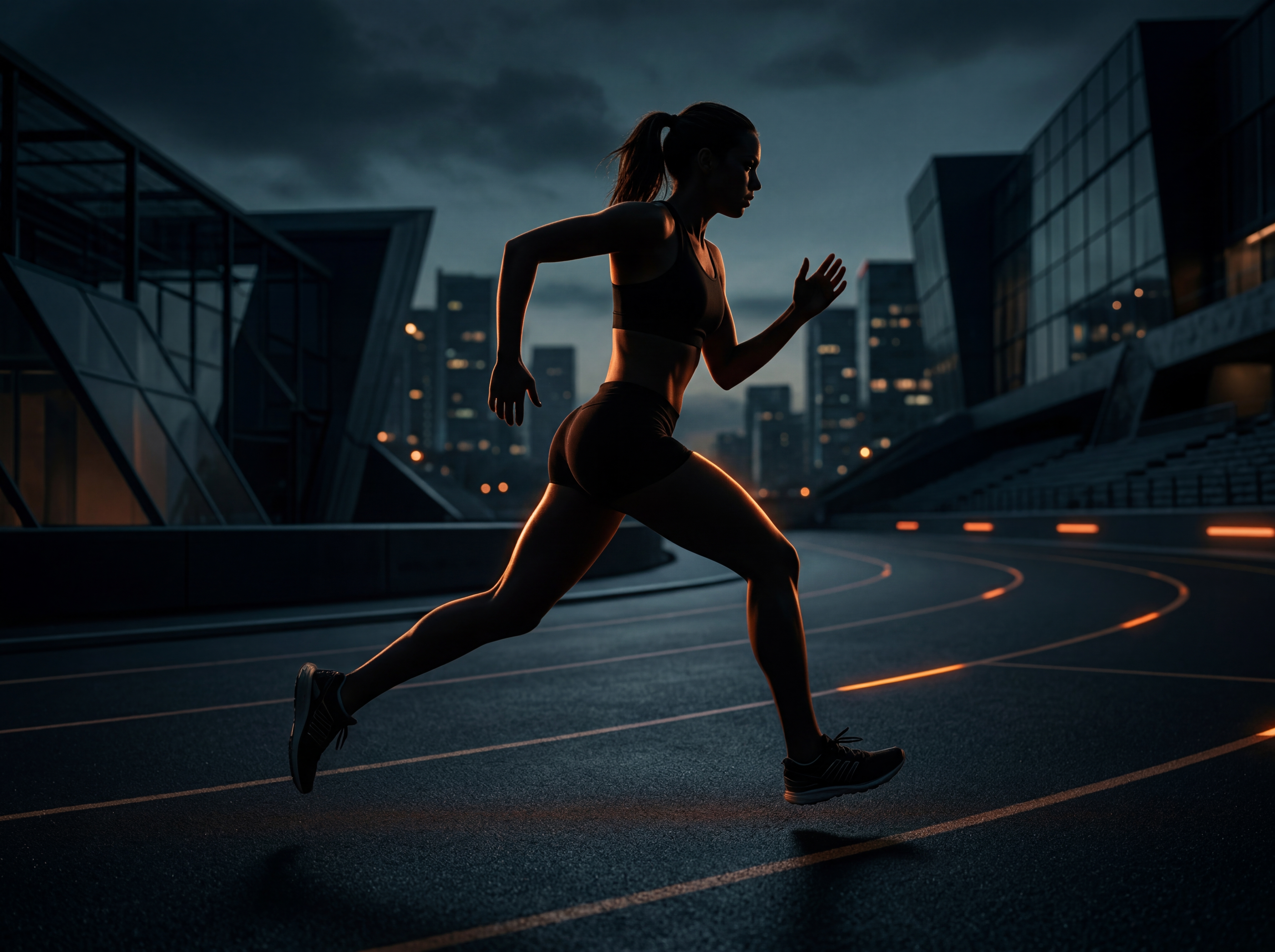 Dynamic Athlete Running